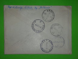 Yugoslavia,Cover,expres Letter,railway Seal Beograd-Sarajevo4,Subotica-Beograd8,Zagreb-Saraj.5,train Stamp,ambulant Post - Lettres & Documents