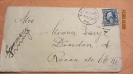 Brief Vom 29.Oct 1909 Von USA East Pittsburg Nach Dresden - Briefe U. Dokumente