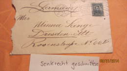 Brief Vom 18. Dec 1905 Von USA East Pittsburg Nach Dresden - Briefmarke Rechts Geschnitten - Lettres & Documents