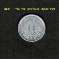 JAPAN   1  YEN  1981 (HIROHITO 56---SHOWA PERIOD)  (Y # 74) - Japan