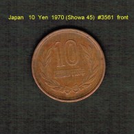 JAPAN    10  YEN  1970 (HIROHITO 45---SHOWA PERIOD)  (Y # 73a) - Japan