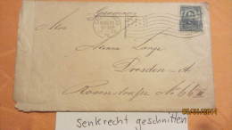 Brief Vom 28.3.1906 Von USA East Pittsburg Nach Dresden - Briefmarke Links Geschnitten - Storia Postale