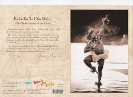 Carte DOUBLE 13X18  " KAHA KA IO I KA MALIE " The Hawk Poises In The Calm - Andere & Zonder Classificatie