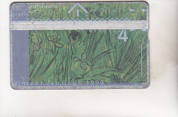 Netherlands Old Used Phonecard 4 EENHEDEN VINCENT VAN GOGH 1990 - Openbaar