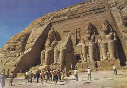 EGYPTE,EGYPT,AFRIQUE,AFRICA,prés  LIBYE,TEMPLE ANTIQUE,ABU SEMBEL,ABU SIMBEL Construit Par RAMSES 2 - Other & Unclassified