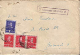 Romania-Letter Censored Circulated In 1943 From Chisinau To Bucharest  - 2/scans - 2de Wereldoorlog (Brieven)