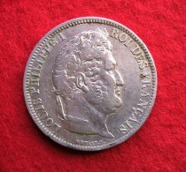5 Francs Louis Philippe Tête Laurée Tranche En Relief 1831 A - J. 5 Franchi