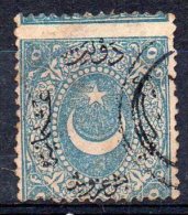 Turquie  ; Turkey ; 1869 ; N° Y: 23 ; Ob ,  ;  Imp. Constantinople , Décalé , Signé ; Cote Y : 3.00 E. - Usati