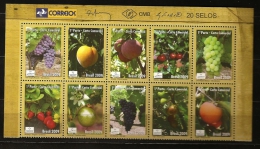 Brésil Brasil 2009 N° 3060 / 9 ** Fruits, Mercosul, Raisin, Pêche, Prunes, Cerises, Fraises, Kaki, Figues, Exportation - Unused Stamps