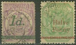 SOUTH AFRIKA..TRANSVAAL..1895.. Michel # 44-45..used. - Transvaal (1870-1909)
