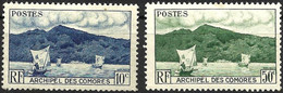 COMORO ISLANDS..1950.. Michel # 20-21..MLH. - Unused Stamps