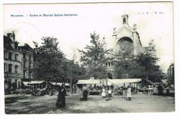 "Bruxelles -  Eglise Et Marché Sainte Catherine" - Märkte