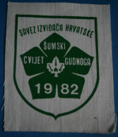 SCOUT / Izvidjac - Ex Yugoslavia, CROATIA - Flower School Gudnoga 1982 -  Sign / Patch - Scoutismo