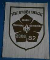 SCOUT / Izvidjac - Ex Yugoslavia, CROATIA - Brdani Choir Instructor 1982 -  Sign / Patch - Movimiento Scout