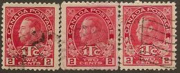 CANADA 1916 2c + 1c War Tax KGV SG 231/3 U #AO211 - Sellos De Impuesto De Guerra