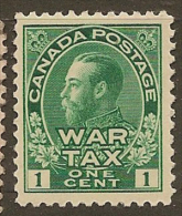 CANADA 1915 1c War Tax KGV SG 228 HM #AO163 - War Tax
