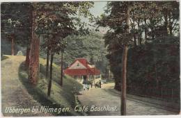 Ubbergen Bij Nijmegen. Café Boschlust : Man Met Hondenkar  - (+/- 1908) -  Holland/Nederland - Nijmegen