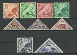 TANNU TUVA 1934 Michel 49 - 57 MNH/MH - Tuva