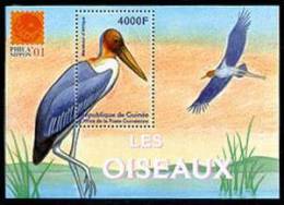 GUINEE   1953  MINT NEVER HINGED SOUVENIR SHEET OF BIRDS - Zonder Classificatie