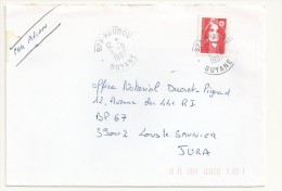 MARIANNE DU BICENTENAIRE OBLITERATION KOUROU GUYANE - 1989-1996 Marianne Du Bicentenaire