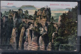 Rathen - Bastei, Basteibrücke - Sächsische Schweiz - Rathen