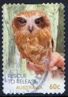 Australia 2010 Wildlife Caring - Rescue To Release - 60c Boobook Owl Self-adhesive Used - Gebraucht