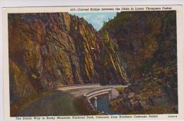 CPA ROCKY MOUNTAINS, CURVED BRIDGE - Rocky Mountains