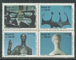 Brésil  N° 1981 / 84  XX  "Lubrapex '90", Expo. Phil. Lutisano-brésilienne,   Les 4 Valeurs Se Tenant Sans Charnière, TB - Unused Stamps