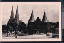 Lübeck - Holstentor Und Marienkirche - Fotopostkarte - Luebeck