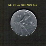 ITALY    50  LIRE  1956  (KM # 95) - 50 Liras