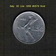 ITALY    50  LIRE  1956  (KM # 95) - 50 Lire