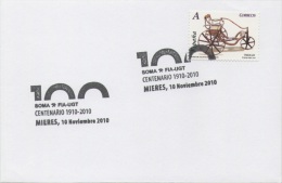 SPAIN. POSTMARK 100th ANNIV. SOMA. MIERES 2010 - Franking Machines (EMA)