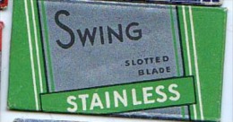 RAZOR BLADE RASIERKLINGE SWING STAINLESS - Scheermesjes