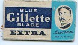 RAZOR BLADE RASIERKLINGE GILETTE BLUE  BLADE EXTRA - Razor Blades