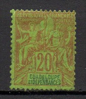 Guadeloupe - 1892 - N° Yvert : 33 * - Unused Stamps