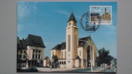 Luxemburg 1252 Yt 1202 Maximumkarte MK/MC, Orts-SST Schifflange 29.6.1991, Schifflingen - Maximum Cards