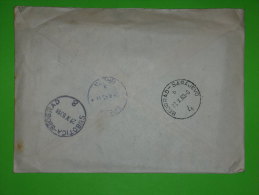 Yugoslavia,Cover,expres Label,letter,railway Seal Beograd-Sarajevo 4,Subotica-Beograd 8,train Stamp,ambulant Post Office - Covers & Documents