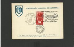 Carte 1954 Confédération Brésilienne De Basketball - Rio De Janeiro - Storia Postale