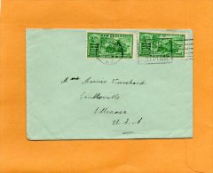 New Zealand Old Cover Mailed To USA - Briefe U. Dokumente