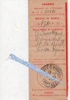 Saint Pee Sur Nivelle 64 Coupon Mandat 1943 - Sonstige & Ohne Zuordnung