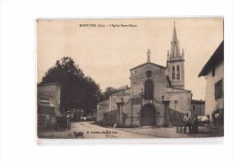 01 MONTLUEL Eglise Notre Dame, Animée, Maréchal Ferrant, Métier, Ed Brossette, 191? - Montluel