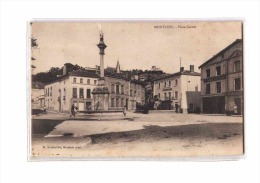 01 MONTLUEL Place Carnot, Animée, Société Economique, Janin Coiffeur, Poste, Ed Brossette, 190? - Montluel