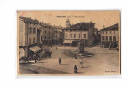 01 MONTLUEL Place Carnot, Animée, Société Economique, Cachet R Nèple, Ed Berthet, 191? - Montluel