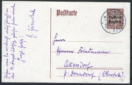 Bayern PK 1920 Aus Aha Post Gunzenhausen Nach Eckersdorf Post Donndorf - Autres & Non Classés