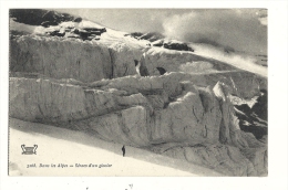 Cp, Rhône Alpes, Dans Les Alpes, Séracs D´un Glacier - Rhône-Alpes