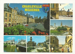 Cp, 08, Charleville-Mézières, Multi-Vues, écrite - Charleville