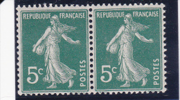 Recto-verso Partiel (voir Scan) - Timbres 5c Semeuse Camée Neufs - Neufs