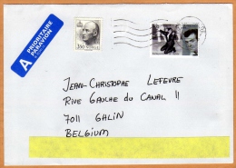 Enveloppe Cover Brief  To Ghlin Belgium - Lettres & Documents