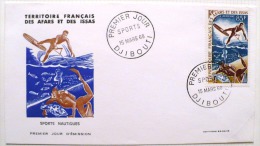 AFARS ET ISSAS  Nautisme (Yvert PA 58) Sur FDC  15/03/1968 - Storia Postale