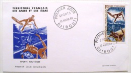 AFARS ET ISSAS  Nautisme (Yvert PA 58) Sur FDC  15/03/1968 - Covers & Documents